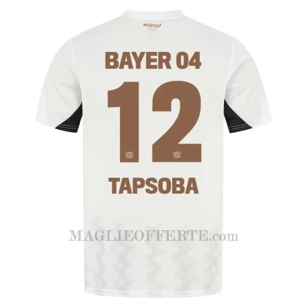 Maglia Bayer 04 Leverkusen Edmond Tapsoba 12 Gara Away 2024/25