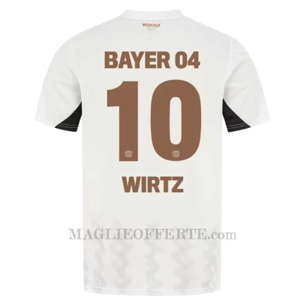 Maglia Bayer 04 Leverkusen Florian Wirtz 10 Bambino Gara Away 2024/25