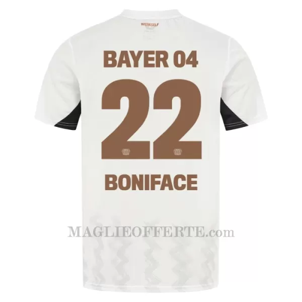 Maglia Bayer 04 Leverkusen Victor Boniface 22 Gara Away 2024/25