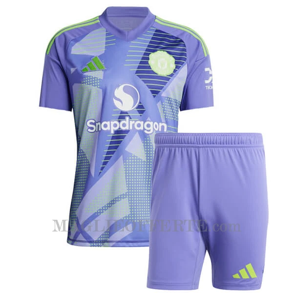 Maglia Portiere Manchester United Bambino Gara Home 2024/25