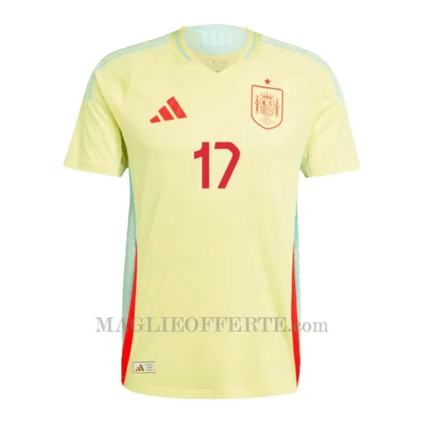 Maglia Spagna Williams JR 17 Bambino Gara Away Euro 2024