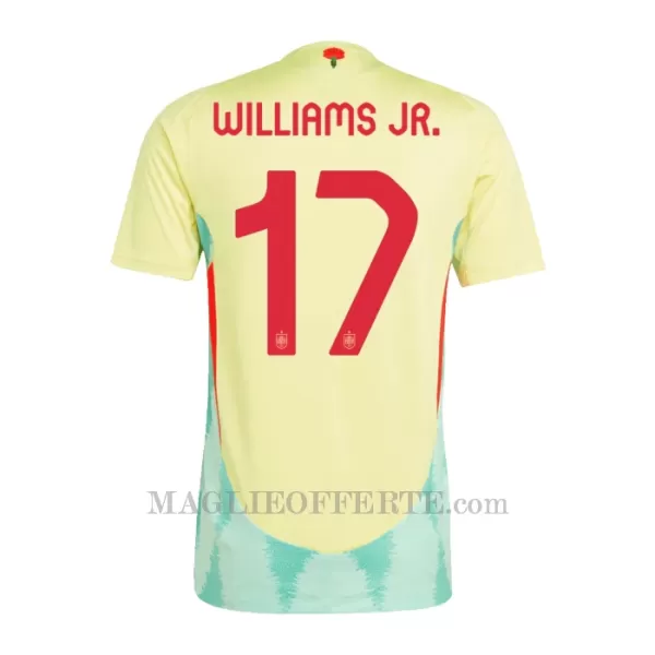 Maglia Spagna Williams JR 17 Bambino Gara Away Euro 2024