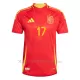 Maglia Spagna Williams JR 17 Bambino Gara Home Euro 2024