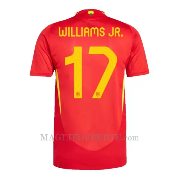 Maglia Spagna Williams JR 17 Bambino Gara Home Euro 2024