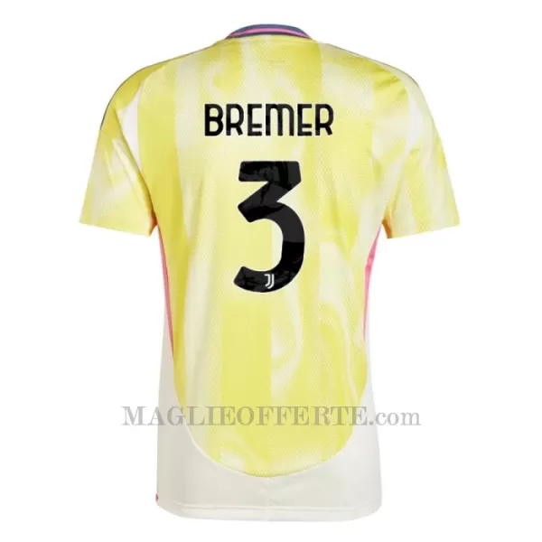 Maglia Juventus Bremer 3 Bambino Gara Away 2024/25