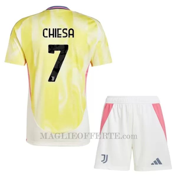 Maglia Juventus Federico Chiesa 7 Bambino Gara Away 2024/25