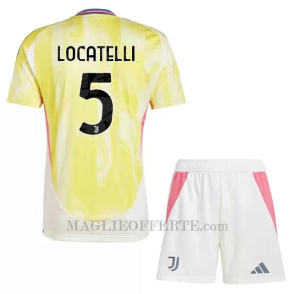 Maglia Juventus Locatelli 5 Bambino Gara Away 2024/25