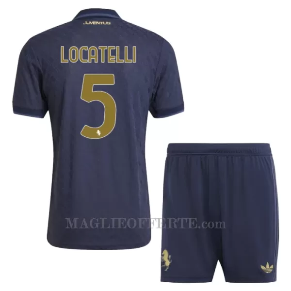 Maglia Juventus Locatelli 5 Bambino Gara Third 2024/25