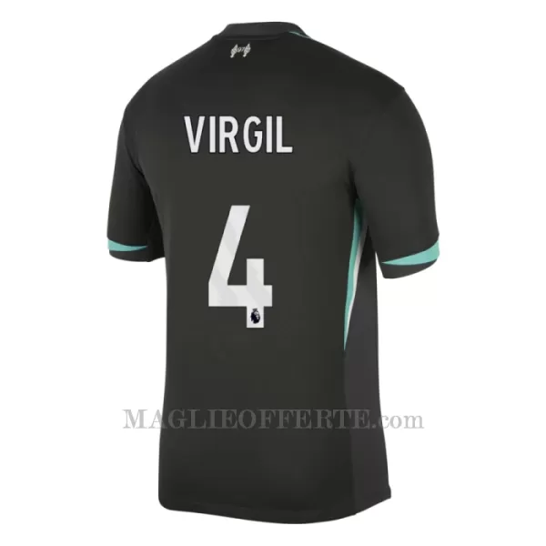 Maglia Liverpool Virgil van Dijk 4 Bambino Gara Away 2024/25