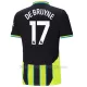 Maglia Manchester City Kevin De Bruyne 17 Bambino Gara Away 2024/25