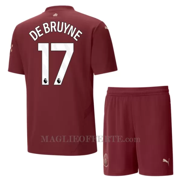 Maglia Manchester City Kevin De Bruyne 17 Bambino Gara Third 2024/25