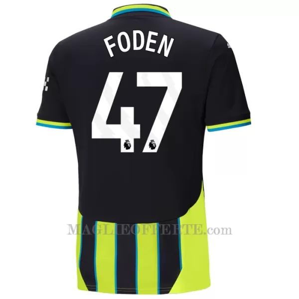 Maglia Manchester City Phil Foden 47 Bambino Gara Away 2024/25