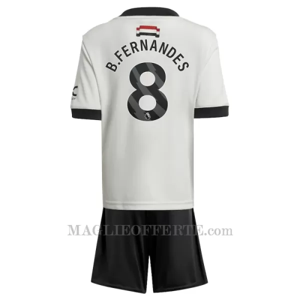 Maglia Manchester United Bruno Fernandes 8 Bambino Gara Third 2024/25