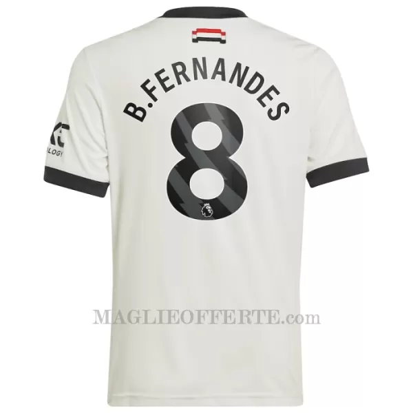 Maglia Manchester United Bruno Fernandes 8 Gara Third 2024/25