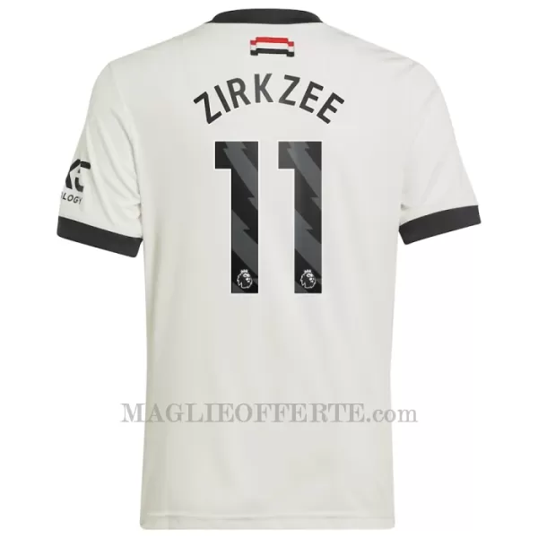 Maglia Manchester United Joshua Zirkzee 11 Gara Third 2024/25