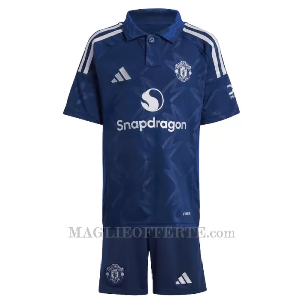 Maglia Manchester United Kobbie Mainoo 37 Bambino Gara Away 2024/25