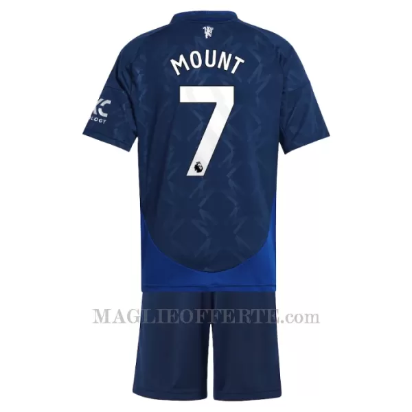 Maglia Manchester United Mason Mount 7 Bambino Gara Away 2024/25