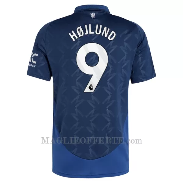 Maglia Manchester United Rasmus Højlund 9 Gara Away 2024/25