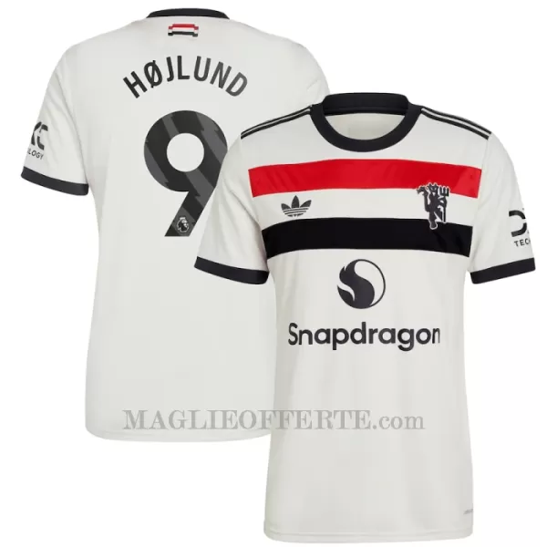 Maglia Manchester United Rasmus Højlund 9 Gara Third 2024/25