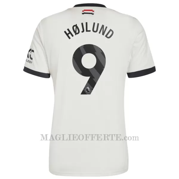 Maglia Manchester United Rasmus Højlund 9 Gara Third 2024/25