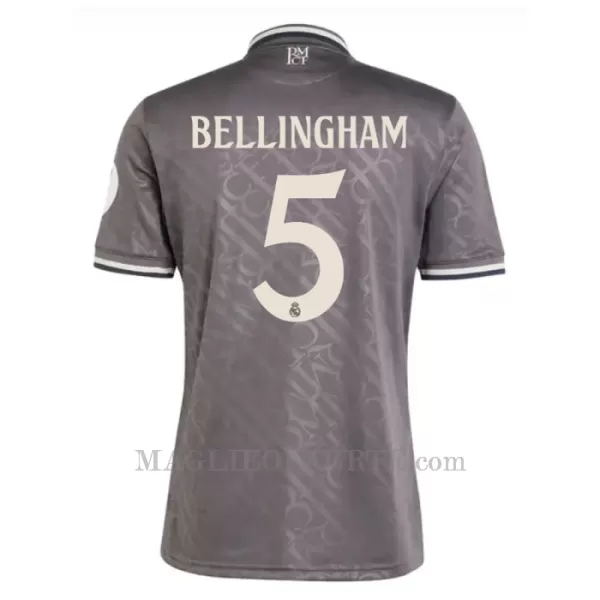 Maglia Real Madrid Jude Bellingham 5 Gara Third 2024/25