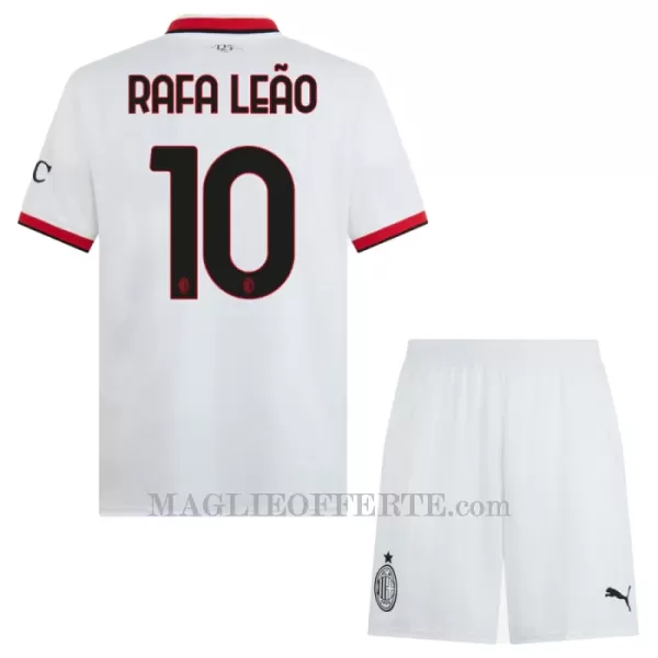 Maglia AC Milan Rafael Leão 10 Bambino Gara Away 2024/25