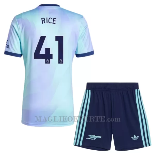 Maglia Arsenal Declan Rice 41 Bambino Gara Third 2024/25