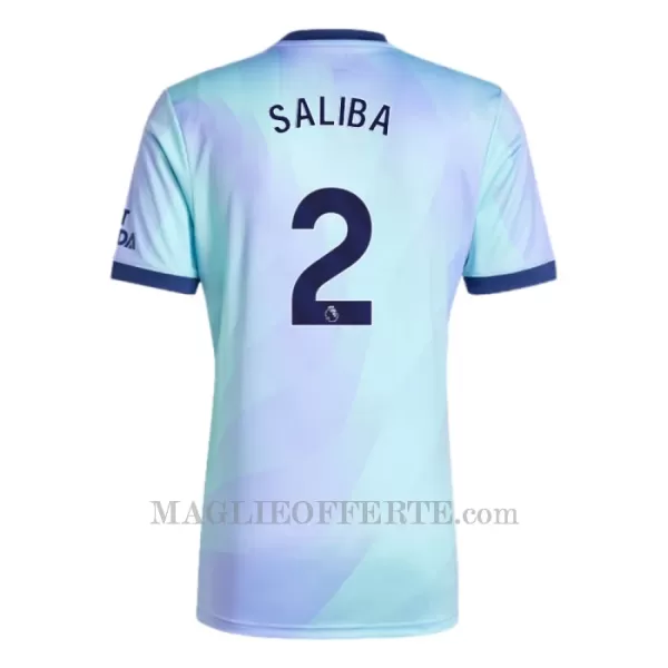 Maglia Arsenal Saliba 2 Gara Third 2024/25