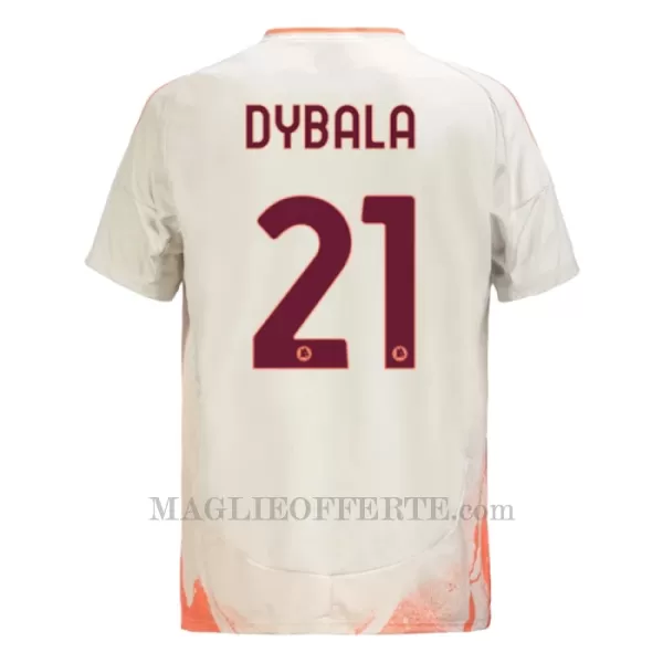 Maglia AS Roma Paulo Dybala 21 Bambino Gara Away 2024/25