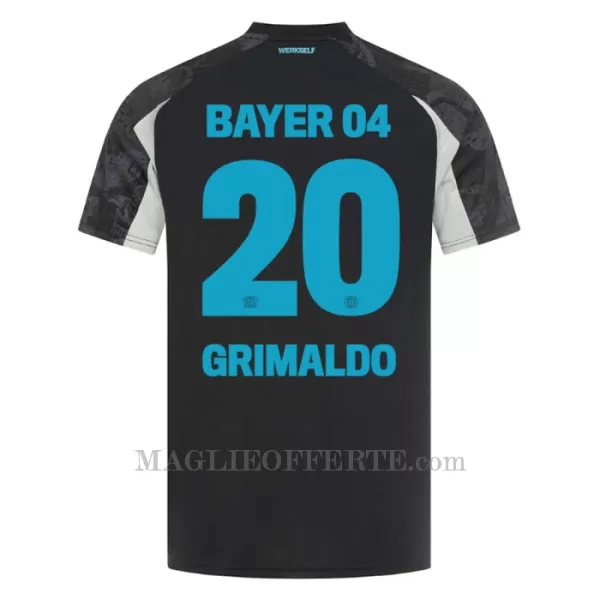 Maglia Bayer 04 Leverkusen Alejandro Grimaldo 20 Bambino Gara Third 2024/25