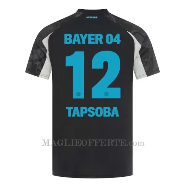 Maglia Bayer 04 Leverkusen Edmond Tapsoba 12 Gara Third 2024/25