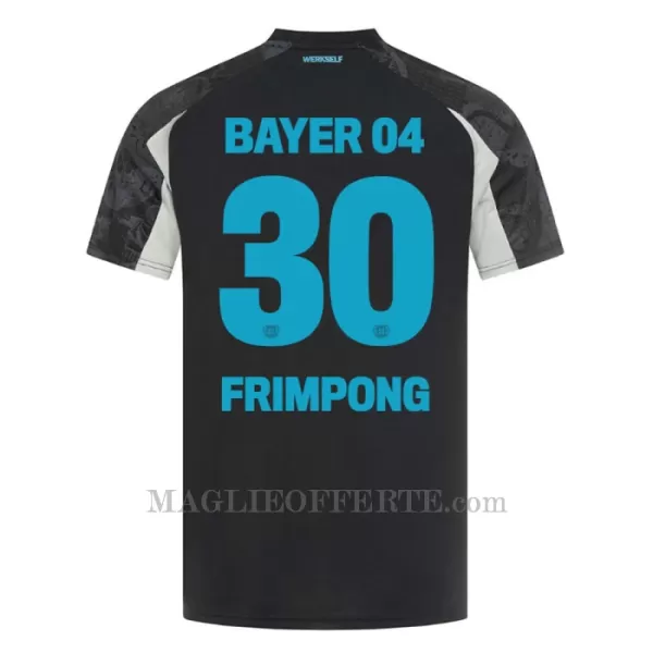 Maglia Bayer 04 Leverkusen Jeremie Frimpong 30 Bambino Gara Third 2024/25