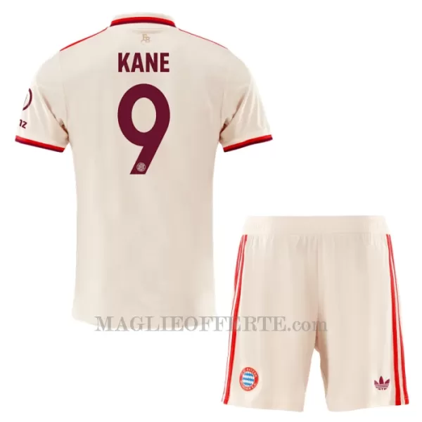 Maglia FC Bayern Monaco Harry Kane 9 Bambino Gara Third 2024/25