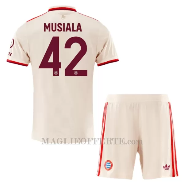 Maglia FC Bayern Monaco Jamal Musiala 42 Bambino Gara Third 2024/25