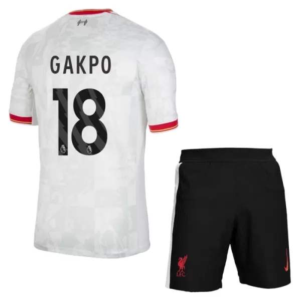 Maglia Liverpool Cody Gakpo 18 Bambino Gara Third 2024/25