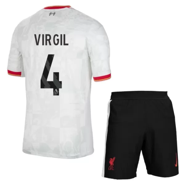 Maglia Liverpool Virgil van Dijk 4 Bambino Gara Third 2024/25