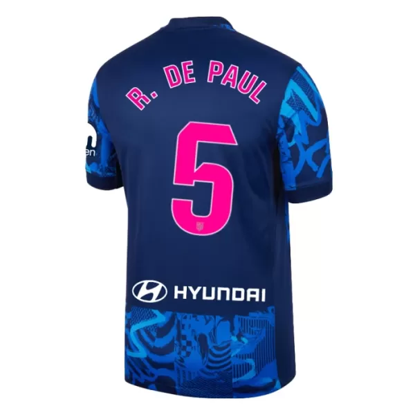 Maglia Atlético Madrid Rodrigo de Paul 5 Bambino Gara Third 2024/25