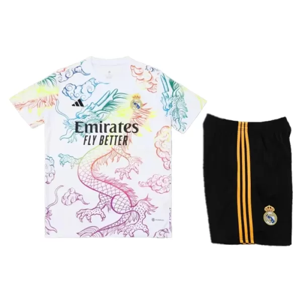 Maglia Real Madrid Bambino Dragon 2024/25 Bianco