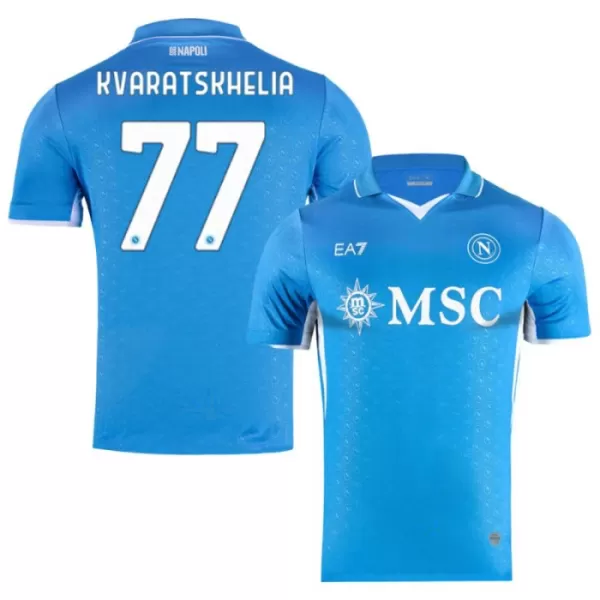 Maglia SSC Napoli Kvaratskhelia 77 Gara Home 2024/25