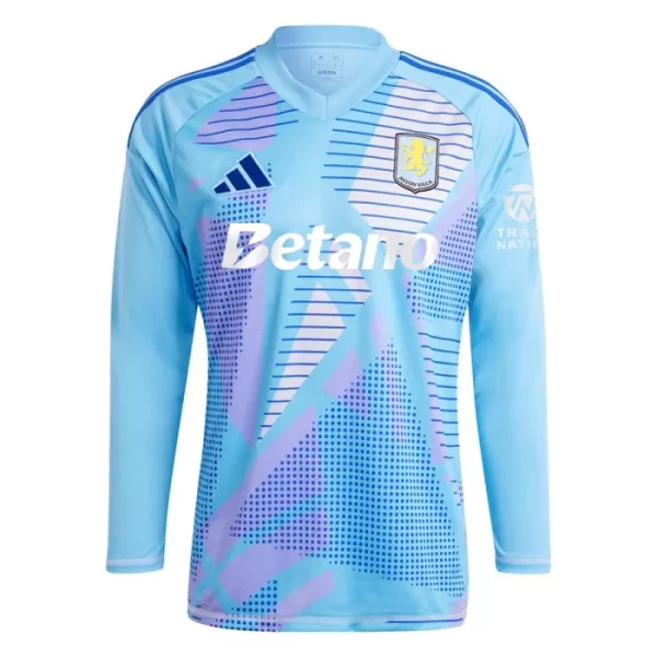 Maglia Portiere Aston Villa 2024/25 Maniche Lunghe Blu