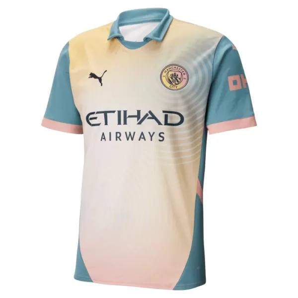 Maglia Manchester City Erling Haaland 9 Bambino Gara Fourth 2024/25