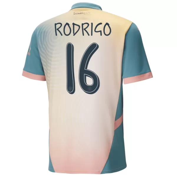 Maglia Manchester City Rodrigo Hernández 16 Bambino Gara Fourth 2024/25