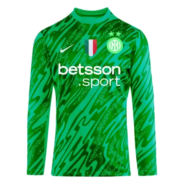 Maglia Portiere Internazionale 2024/25 Maniche Lunghe Verde