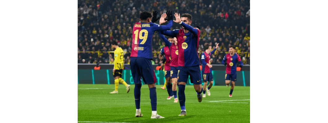 Il Barcellona ha battuto il Dortmund 3-2 in trasferta